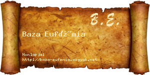 Baza Eufémia névjegykártya